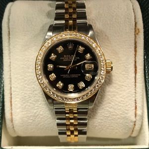 Rolex Datejust Vintage 18k and Diamond Watch